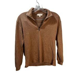 Walking on Sunshine Women's Quarter Zip Sweatshirt Medium‎